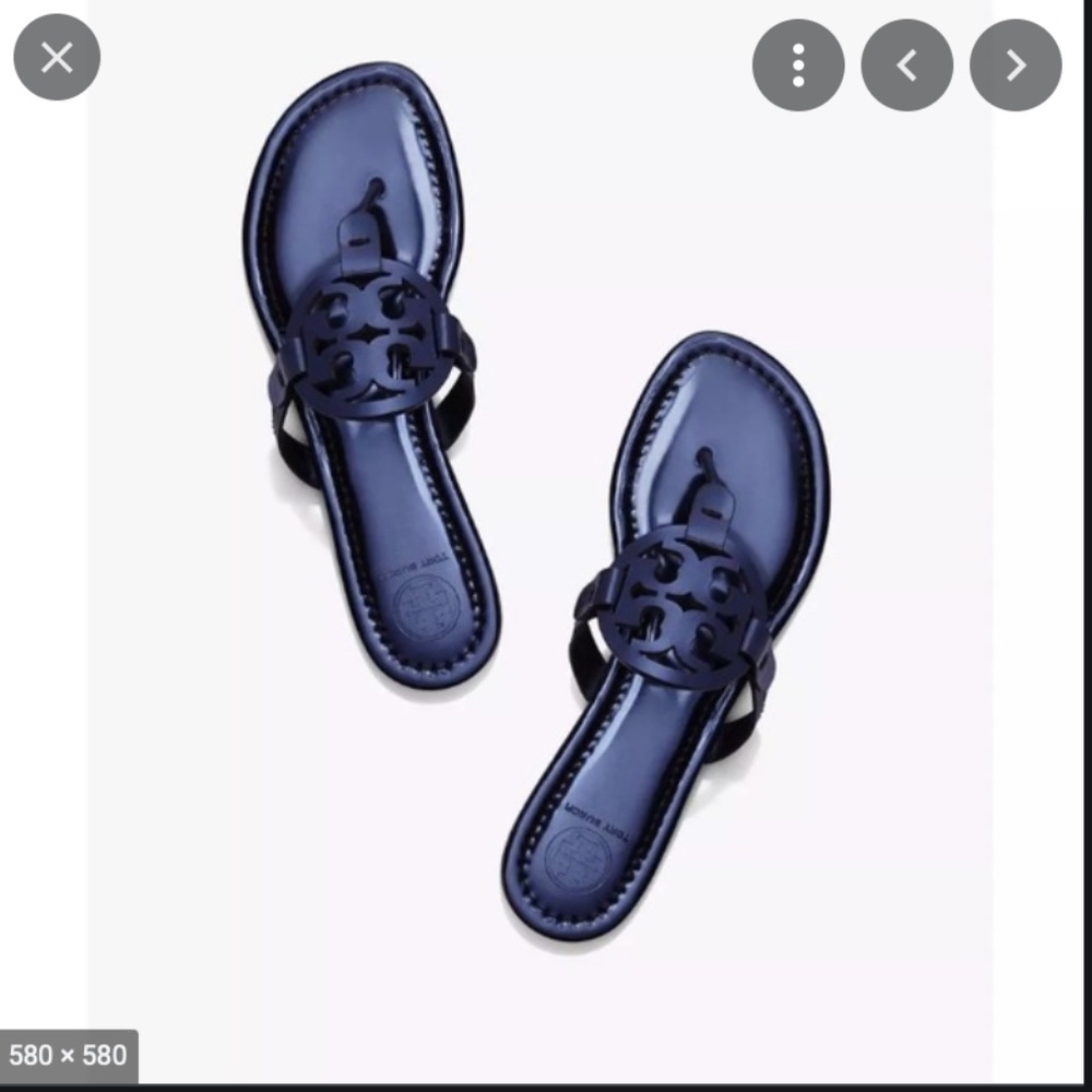 Tory Burch- Miller Sandals in Petroleo BRAND NEW